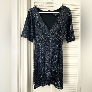 Beautiful Morgan&Co Black Sequin Maxi Dress